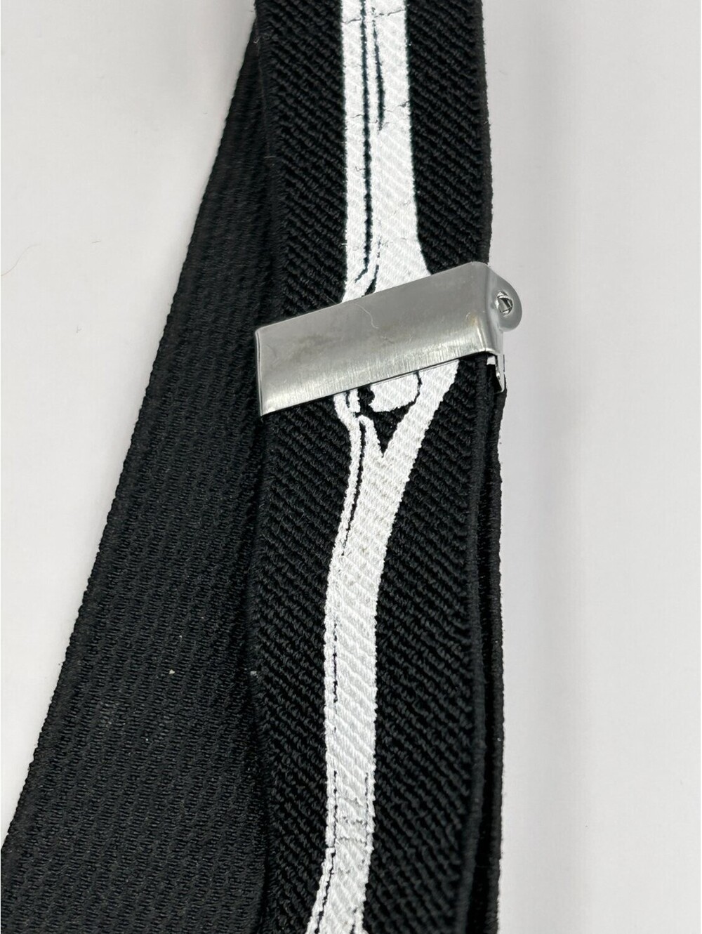 Skeleton Bones Suspenders Y-Back Adjustable Clip-On Goth Punk Black 40in Mens - Picture 7 of 7